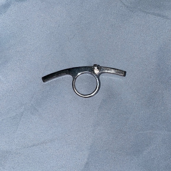 Cross Silver Ring 5/6 - Picture 2 of 2